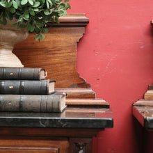 Load image into Gallery viewer, x SOLD Pair of Antique French Bedsides, Black Marble Top Lamp Tables. B11524