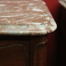 Load image into Gallery viewer, x SOLD Antique Bedside Cabinets or Lamp Tables, French Antique circa 1890, Marble Tops. B11676