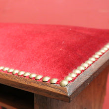 Load image into Gallery viewer, x SOLD Antique French Oak Gothic Prayer Chair or Kneeler. Prie-Dieu Chair, Red Velvet. B11994