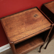 Load image into Gallery viewer, X SOLD A pair of Antique French Oak Lamp Table or Side Table, Bedside Cabinets. B11325