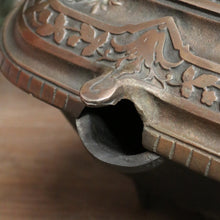 Load image into Gallery viewer, x SOLD Antique French Brass and Cast Iron Coal Scuttle, kindling or coal Box Storage. B11650