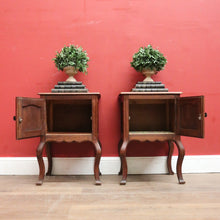 Load image into Gallery viewer, x SOLD Vintage French Single Door Matching Pair of Bedside Cabinets or Lamp, Side Tables. B11568