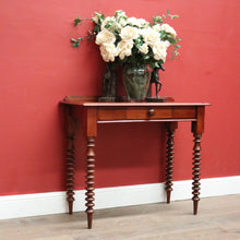 Load image into Gallery viewer, x SOLD Antique Australian Cedar Hall Table or Single Drawer Sofa Entry Table. B11794