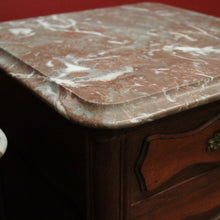 Load image into Gallery viewer, x SOLD Antique Bedside Cabinets or Lamp Tables, French Antique circa 1890, Marble Tops. B11676