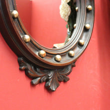 Load image into Gallery viewer, x SOLD Vintage French Empire-style Convex Eagle Mirror with Gilt Brass Detail B11647