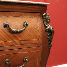 Load image into Gallery viewer, x SOLD Antique French Chest of Drawers, Entry or Hall Table, Cabinet with Marble Top and Brass Handles B11329