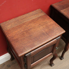 Load image into Gallery viewer, x SOLD Vintage French Single Door Matching Pair of Bedside Cabinets or Lamp, Side Tables. B11568