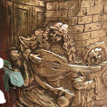 Load image into Gallery viewer, x SOLD French Brass Umbrella Holder or Stand, Pressed Brass Walking Stick Holder. B11865