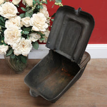 Load image into Gallery viewer, x SOLD Antique French Brass and Cast Iron Coal Scuttle, kindling or coal Box Storage. B11650