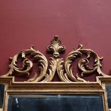 Load image into Gallery viewer, x SOLD Grand Antique French Gilt Mirror with Feather Detail to the Top, Bevelled Mirror. B11347