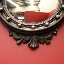 Load image into Gallery viewer, x SOLD Vintage French Empire-style Convex Eagle Mirror with Gilt Brass Detail B11647