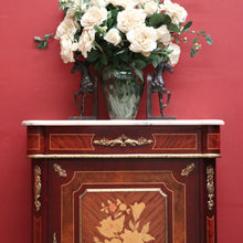 Load image into Gallery viewer, x SOLD French Louis XIV Style Pier Cabinet, Hall Cabinet, Marble Top Bookcase China Cabinet. B11868