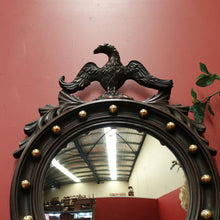 Load image into Gallery viewer, x SOLD Vintage French Empire-style Convex Eagle Mirror with Gilt Brass Detail B11647