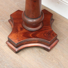Load image into Gallery viewer, x SOLD Antique Australian Cedar Wine Table or Side, Lamp Table with a Tapered Pedestal. B11980