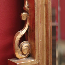 Load image into Gallery viewer, x SOLD Grand Antique French Gilt Mirror with Feather Detail to the Top, Bevelled Mirror. B11347