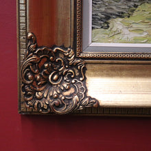 Load image into Gallery viewer, Framed Oil on Canvas, Sunflowers in a Vase, in the Style of Van Gogh, Gold Frame. B11685