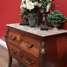 Load image into Gallery viewer, x SOLD Antique French Chest of Drawers, Entry or Hall Table, Cabinet with Marble Top and Brass Handles B11329