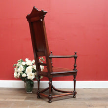 Load image into Gallery viewer, Antique French Walnut circa 1840-50 Bedroom, Throne Chair, Hall or Desk Chair. B11905
