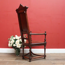 Load image into Gallery viewer, Antique French Walnut circa 1840-50 Bedroom, Throne Chair, Hall or Desk Chair. B11905