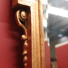 Load image into Gallery viewer, x SOLD Grand Antique French Gilt Mirror with Feather Detail to the Top, Bevelled Mirror. B11347
