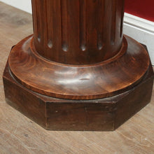 Load image into Gallery viewer, x SOLD Antique French Pine Pedestal, Fluted Planter Stand or Statue Holder. B11563