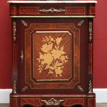 Load image into Gallery viewer, x SOLD French Louis XIV Style Pier Cabinet, Hall Cabinet, Marble Top Bookcase China Cabinet. B11868