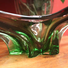 Load image into Gallery viewer, Antique French Glass Bowl or Vase - Murano-Style Mid-Century Dish. B11645