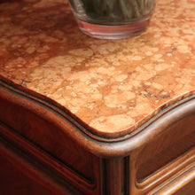 Load image into Gallery viewer, x SOLD An Antique French Bedside Table or Lamp Table with Marble Top, and Marble Insert. B11822