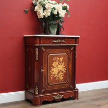 Load image into Gallery viewer, x SOLD French Louis XIV Style Pier Cabinet, Hall Cabinet, Marble Top Bookcase China Cabinet. B11868