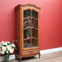 Load image into Gallery viewer, x SOLD Antique French Oak China Cabinet, Single Door Display Cupboard, Glass Shelves. B11551