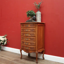 Load image into Gallery viewer, x SOLD Vintage French Six-Drawer Lingerie Chest, Chest of Drawers, 6 Drawer Chest. B11560