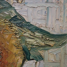 Load image into Gallery viewer, Framed Oil on Canvas, Sunflowers in a Vase, in the Style of Van Gogh, Gold Frame. B11685