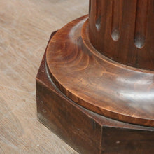 Load image into Gallery viewer, x SOLD Antique French Pine Pedestal, Fluted Planter Stand or Statue Holder. B11563