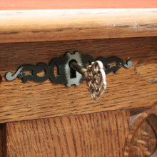 Load image into Gallery viewer, x SOLD French Church Inspired Carved Panel Blanket Box or Toy or Shoe Box with a Key. B11897