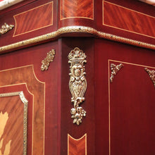 Load image into Gallery viewer, x SOLD French Louis XIV Style Pier Cabinet, Hall Cabinet, Marble Top Bookcase China Cabinet. B11868