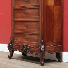 Load image into Gallery viewer, x SOLD Antique French Walnut Brass and Marble Lingerie Chest, 7 Drawer Chest of Drawers, B11545