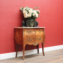 Load image into Gallery viewer, x SOLD Antique French Chest of Drawers or Hall Cabinet with a Marble Top and Brass Handles. B11975