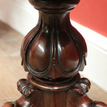 Load image into Gallery viewer, SOLD Antique Australian Cedar Piano Stool, Button Seated Blue Velvet Swivel Stool. B11770