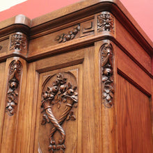 Load image into Gallery viewer, x SOLD Antique French Oak Armoire, Wardrobe, Linen Press. Antique Blind Bookcase or Storage Cabinet. B11294