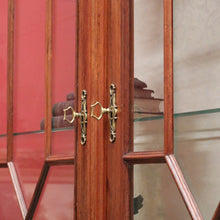 Load image into Gallery viewer, x SOLD Antique French Rosewood China Cabinet or Two door Bookcase, Glass Shelves B11530