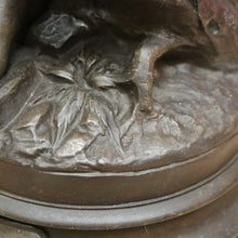 Load image into Gallery viewer, x SOLD Antique French Spelter of a Maiden holding a Basket, Louis Emile Cana 1845-1895. B11633