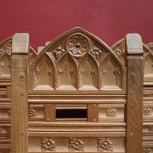 Load image into Gallery viewer, x SOLD Set of Six Antique Dining Chairs or Kitchen Chairs, Carved Gothic Detail. B11512