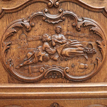 Load image into Gallery viewer, x SOLD Antique French Oak and Glass Single Door China Cabinet, Display Cupboard or Bookcase. B11898