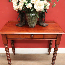 Load image into Gallery viewer, Antique Australian Cedar Hall Table or Single Drawer Sofa Entry Table. B11794
