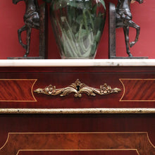 Load image into Gallery viewer, x SOLD French Louis XIV Style Pier Cabinet, Hall Cabinet, Marble Top Bookcase China Cabinet. B11868