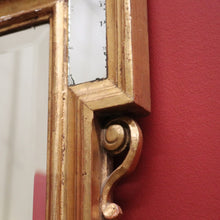Load image into Gallery viewer, x SOLD Grand Antique French Gilt Mirror with Feather Detail to the Top, Bevelled Mirror. B11347