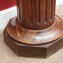Load image into Gallery viewer, x SOLD Antique French Pine Pedestal, Fluted Planter Stand or Statue Holder. B11563