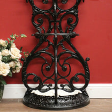 Load image into Gallery viewer, x SOLD Antique French Cast Iron Umbrella Stand, Coat Rack, Hat Hooks. B11531