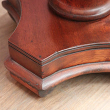 Load image into Gallery viewer, x SOLD Antique Australian Cedar Wine Table or Side, Lamp Table with a Tapered Pedestal. B11980