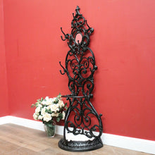 Load image into Gallery viewer, x SOLD Antique French Cast Iron Umbrella Stand, Coat Rack, Hat Hooks. B11531
